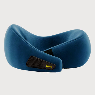 Frido Unisex Memory Foam Neck Pillow | Sapphire Blue - Free Size Frido Unisex Memory Foam Neck Pillow | Sapphire Blue - Free Size