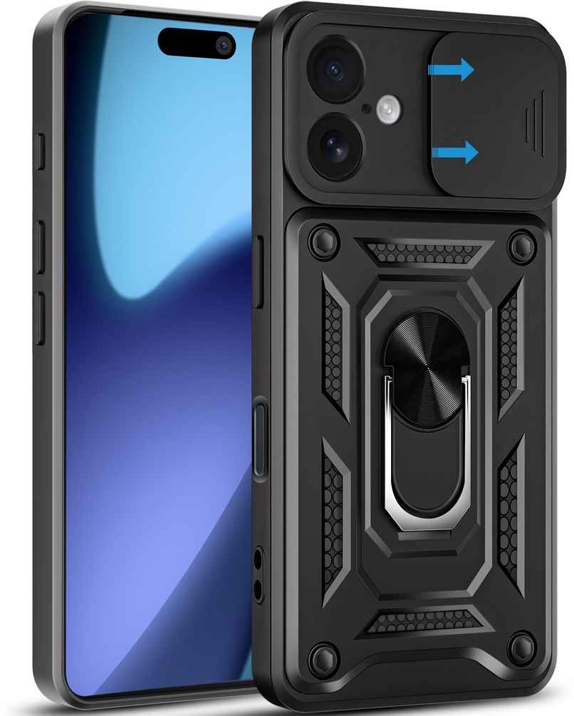 Artistque Case For Iphone 17 Air Back Cover | Ring Stand Armor Cover