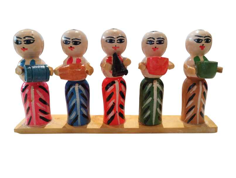 Brahmins Wooden Dasara Doll | Multicolour | Svasti Brahmins Wooden Dasara Doll | Multicolour | Svasti