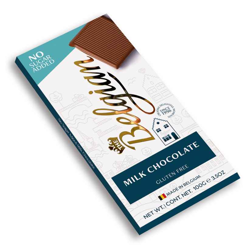 The Belgian Bar Milk Chocolate Reduced Sugars
