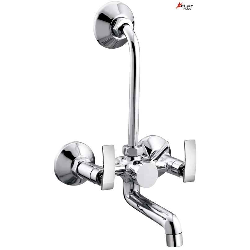 Clayplus Cello 2 in 1 Wall Mixer With Flange and L Band for Shower