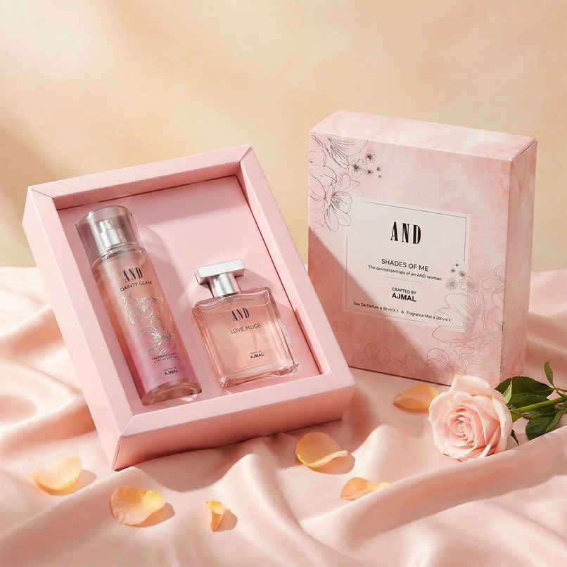 AND by Ajmal Love Muse Eau De Perfume & Dainty Glam Body Mist For Women | Gifting Essential