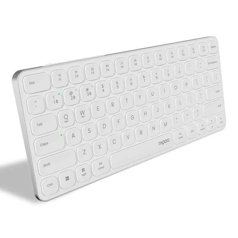 Rapoo E9050L Bluetooth Wireless Multi-Device Keyboard | Connect with 4 Devices | White