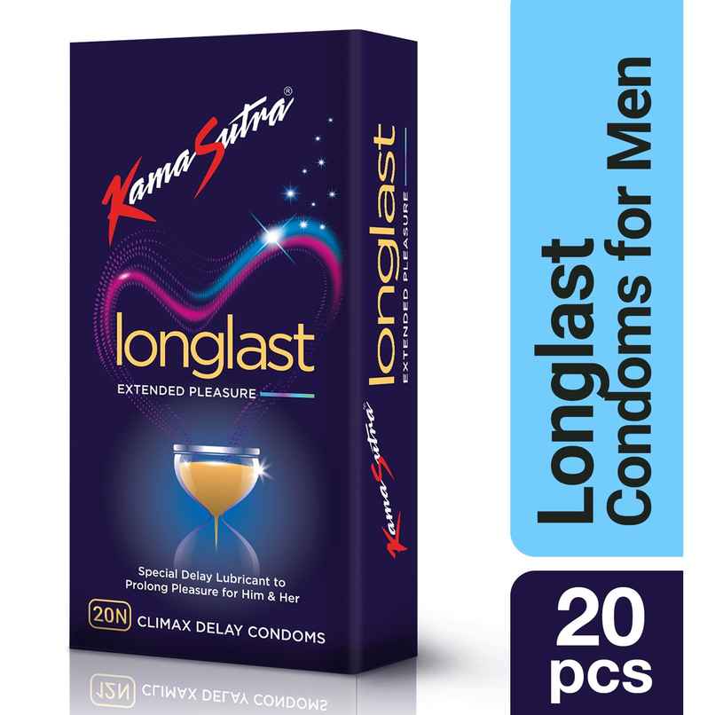 KamaSutra Longlast Condoms for Men | Safe & Comfortable