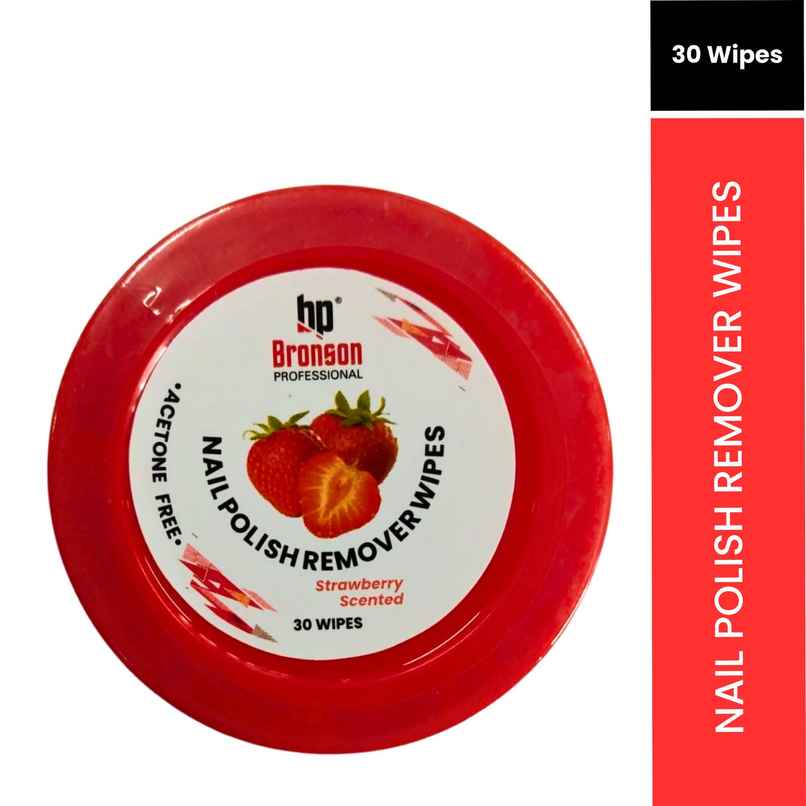 Bronson Professional Nail Polish Remover Wipes - Stawberry Bronson Professional Nail Polish Remover Wipes - Stawberry