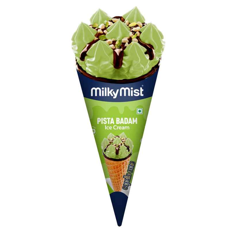 Milkymist Badam Pista Ice Cream Cone