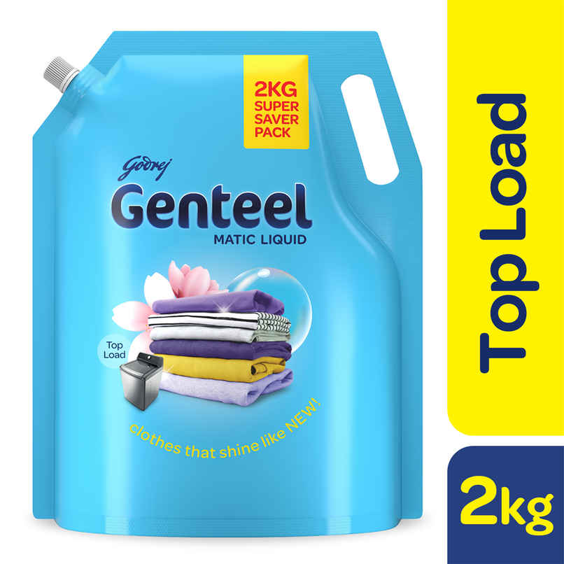 Godrej Genteel Matic Top Load Detergent Liquid Pouch Godrej Genteel Matic Top Load Detergent Liquid Pouch