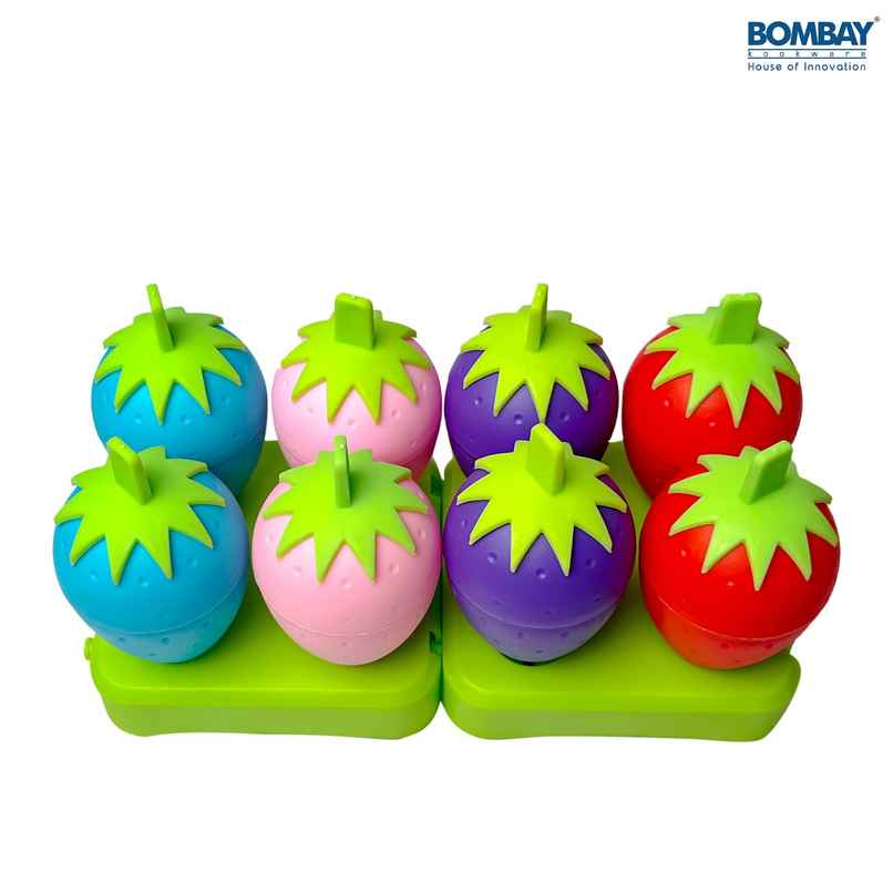Bombay Kookware Manual Ice Cream Maker | 8 Popsicles Multicolor