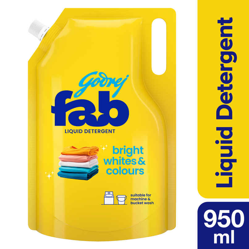 Godrej Fab Machine & Hand Wash Detergent Liquid Refill Pouch Godrej Fab Machine & Hand Wash Detergent Liquid Refill Pouch