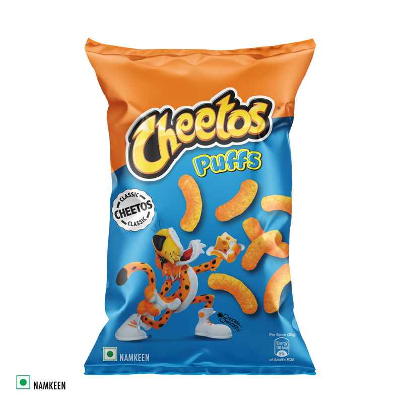 Cheetos Classic Puffs, Cheese Flavoured Corn Chips, Party Snacks Cheetos Classic Puffs, Cheese Flavoured Corn Chips, Party Snacks
