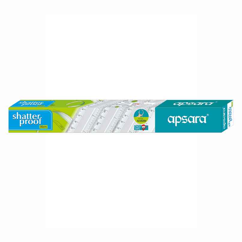 Apsara Shatter Proof 30cm Scale - Durable & Strong Plastic, Precise Marking Transparent, Pack of 10 | Return Gift Set Apsara Shatter Proof 30cm Scale - Durable & Strong Plastic, Precise Marking Transparent, Pack of 10 | Return Gift Set