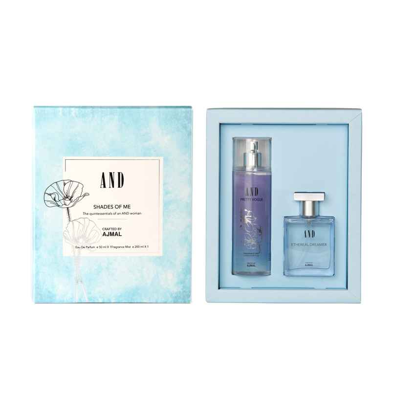 AND by Ajmal Ethereal Dreamer Eau De Perfume 50ml & Pretty Vogue Body Mist For Women AND by Ajmal Ethereal Dreamer Eau De Perfume 50ml & Pretty Vogue Body Mist For Women
