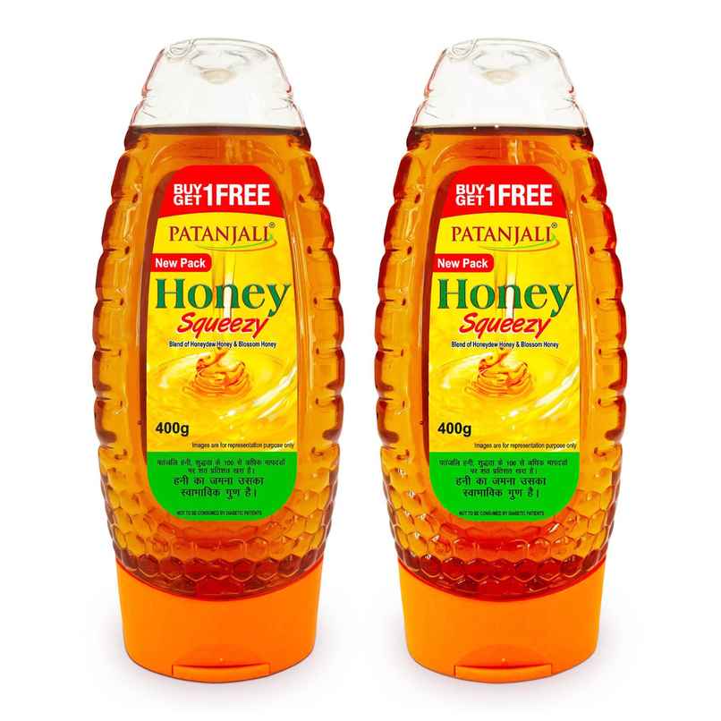 Patanjali Honey Squeezy Natural Shahed Sahad No Added Sugar