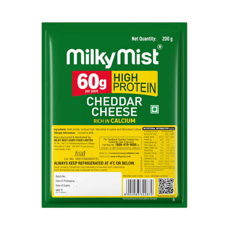 Milky Mist High Protein Cheddar Cheese