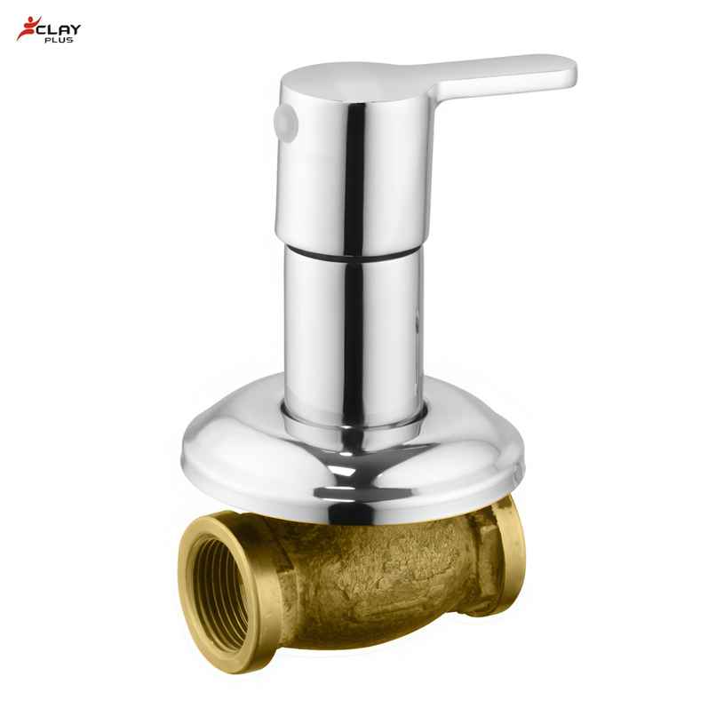 Clayplus Ideal Brass Concealed Stop Cock 1/2 Inch With Flange | 15mm Clayplus Ideal Brass Concealed Stop Cock 1/2 Inch With Flange | 15mm
