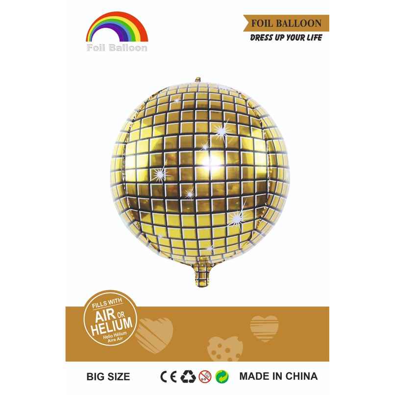 Golden Foil Disco Balloons | Birthday Decoration | Party Needs | Propcon