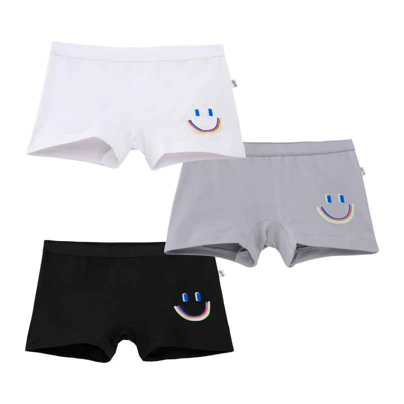 PlanB Happy 3-Pack Girl Trunks Navy, Grey, White - 4-6 Yrs PlanB Happy 3-Pack Girl Trunks Navy, Grey, White - 4-6 Yrs