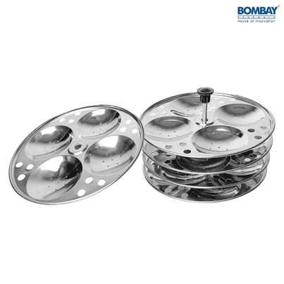 Bombay Kookware Stainless Steel Idli 5 Plate Set