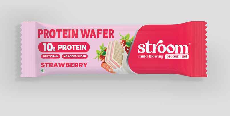 Stroom Strawberry Protein Wafer Bar Stroom Strawberry Protein Wafer Bar