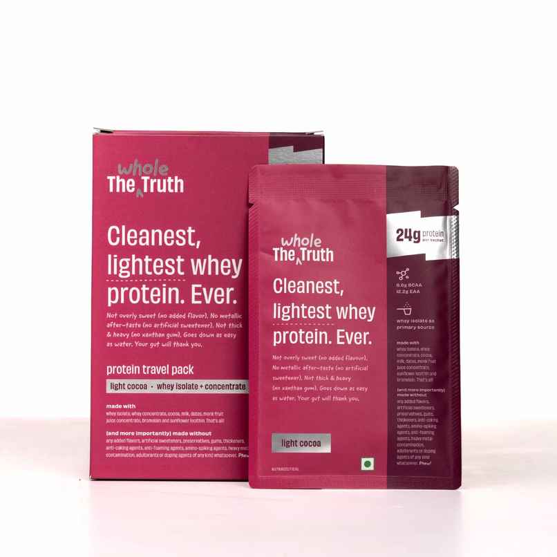 The Whole Truth Light Cocoa Whey 24G Protein Pack of 6