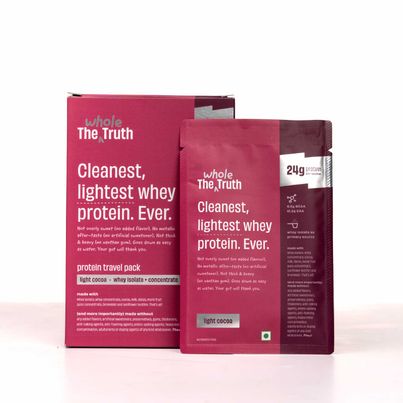 The Whole Truth Light Cocoa Whey 24G Protein Pack of 6