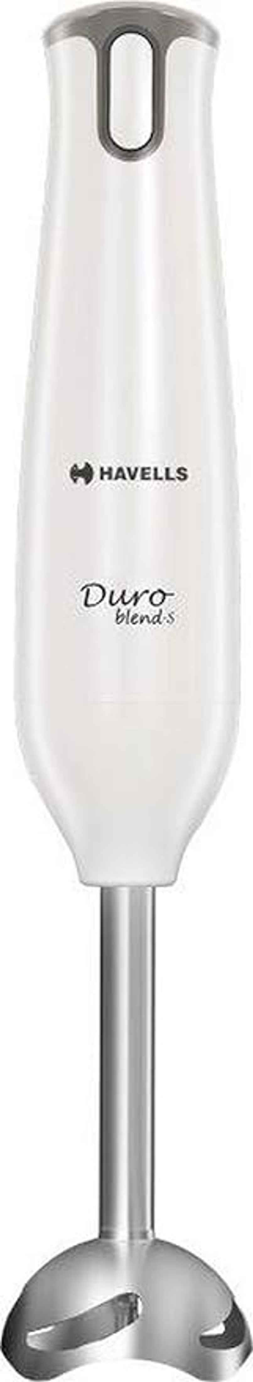 Havells Duro Blend - S Low Noise 300 watt Hand Blender with Detachable Stainless Steel Stem Havells Duro Blend - S Low Noise 300 watt Hand Blender with Detachable Stainless Steel Stem
