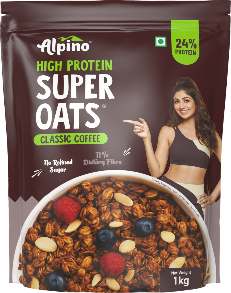 Alpino 24g High Protein Super Oats Classic Coffee with Rosemary Extract | No Refined Sugar & Salt Alpino 24g High Protein Super Oats Classic Coffee with Rosemary Extract | No Refined Sugar & Salt
