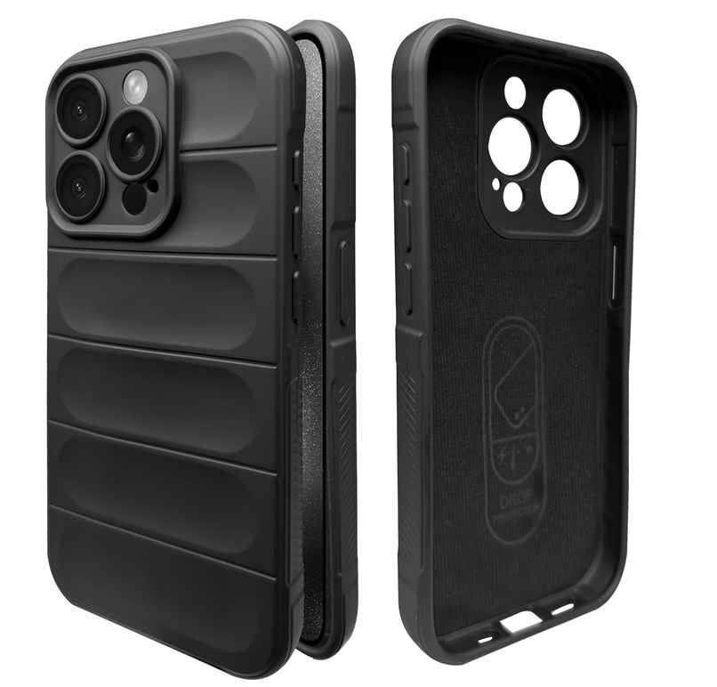 Artistque Case For Iphone 15 Pro Back Cover | Liquid Stripe Cover Silicone