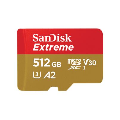 Sandisk Extreme Microsd Uhs I Card 512Gb For 4K Video,190Mb/S Read, 130Mb/S Write Sandisk Extreme Microsd Uhs I Card 512Gb For 4K Video,190Mb/S Read, 130Mb/S Write