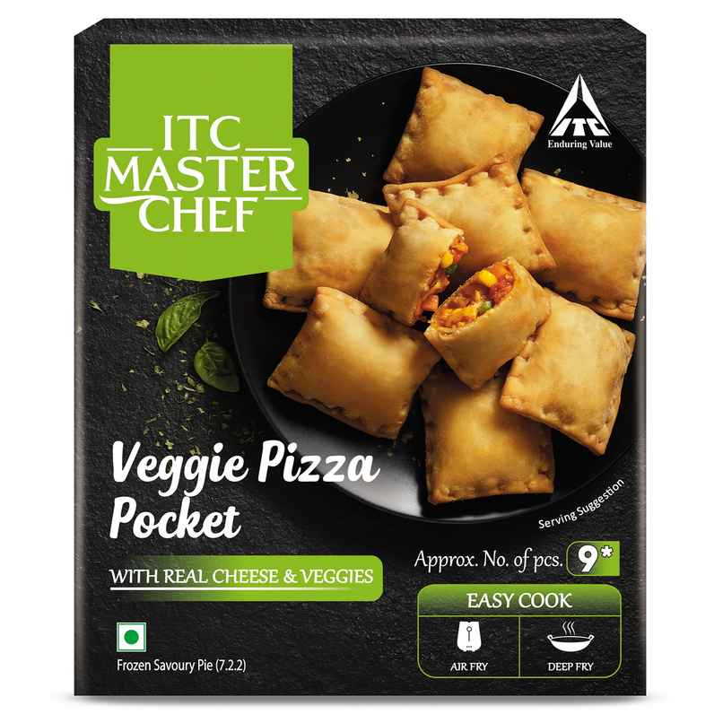 ITC Master Chef Veggie Pizza Pocket | With Real Cheese | 9 pcs ITC Master Chef Veggie Pizza Pocket | With Real Cheese | 9 pcs