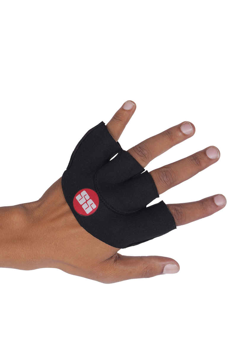 SS Pro Finger Guard and Fielding Gloves | Black - Free Size SS Pro Finger Guard and Fielding Gloves | Black - Free Size
