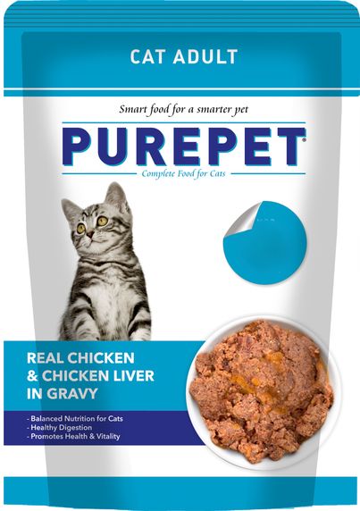 Purepet Cat Real Chicken & Liver gravy Purepet Cat Real Chicken & Liver gravy