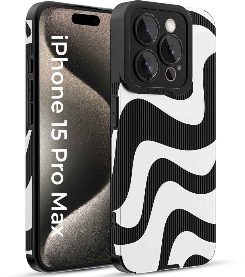 Artistque Case for iPhone 15 Pro Max Back Cover | Zebra Print Cover Artistque Case for iPhone 15 Pro Max Back Cover | Zebra Print Cover
