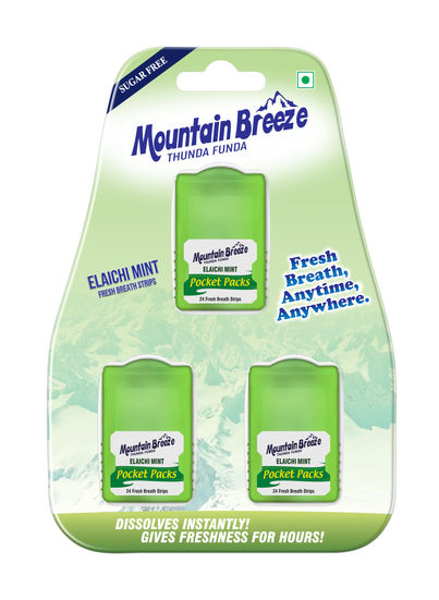 MOUNTAIN BREEZE Sugar Free Strip | Elachimint