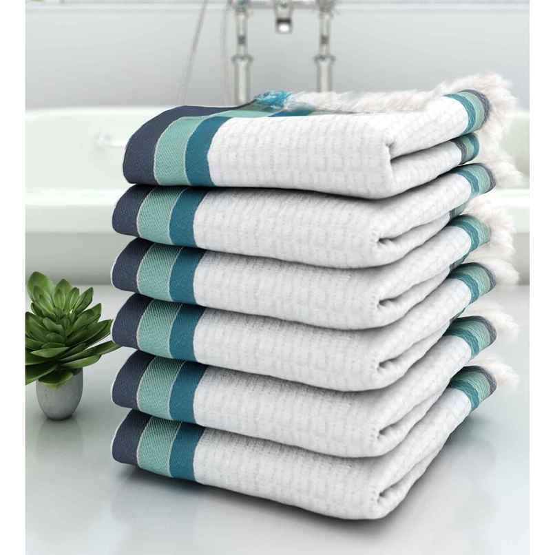 Casacraft by Pepperfry Bath Towels 210 GSM Set of 6 Casacraft by Pepperfry Bath Towels 210 GSM Set of 6