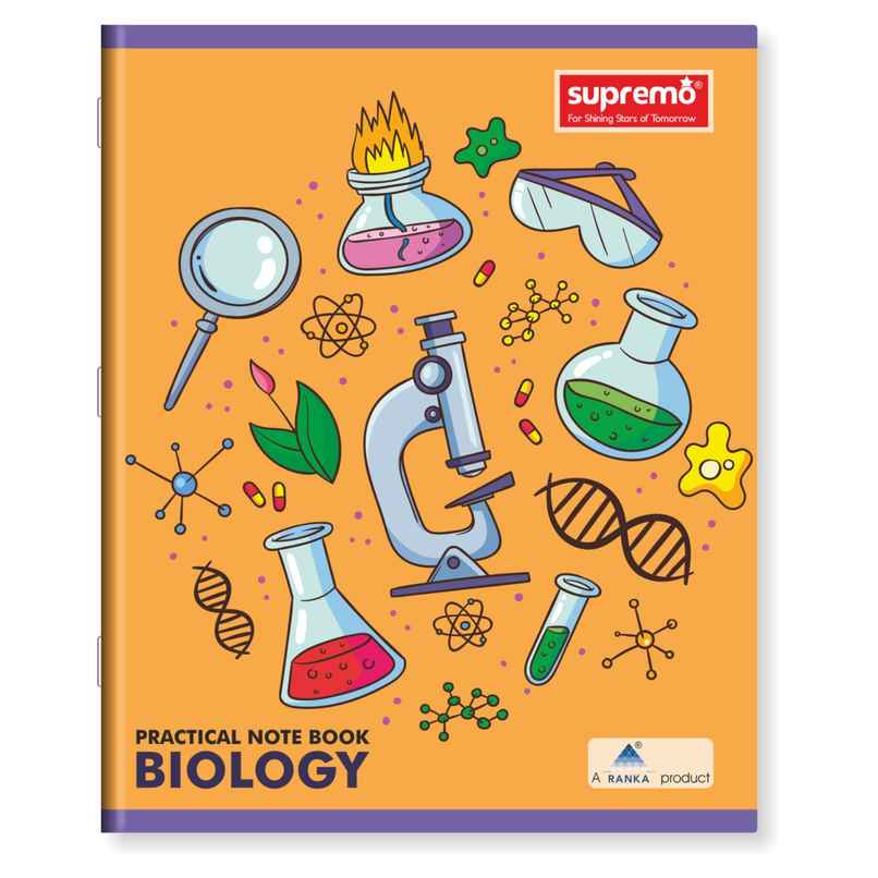 Ranka Supremo Practical Book Biology 265 X 215 Mm, Single Line/ Blank (Standard), 100 Pages