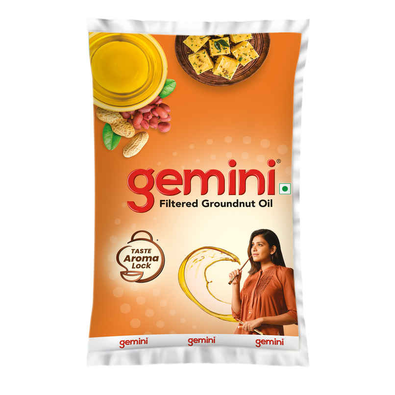 Gemini Filtered Groundnut Oil Pouch
