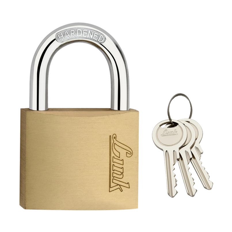 Link Solid brass body with double locking mechanism PT-40 mm New Lock | Hardened Shackle |Padlock Link Solid brass body with double locking mechanism PT-40 mm New Lock | Hardened Shackle |Padlock