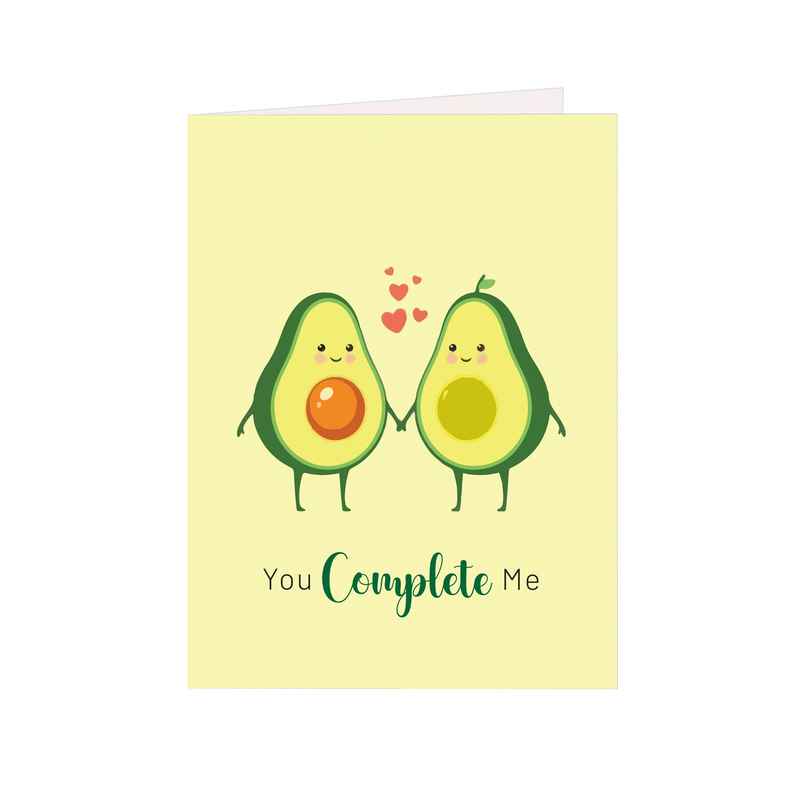 Itsy Bitsy Greeting Card & Envelope You Complete Me 4 x 6 Inch | Pack Of 2