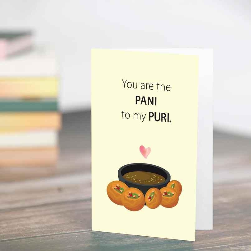 Itsy Bitsy Greeting Card & Envelope Pani To My Puri 4 x 6 Inch | Pack Of 2