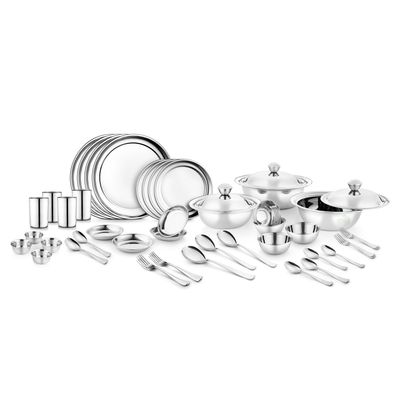 Jensons 46 Pcs Dinner Set Plain