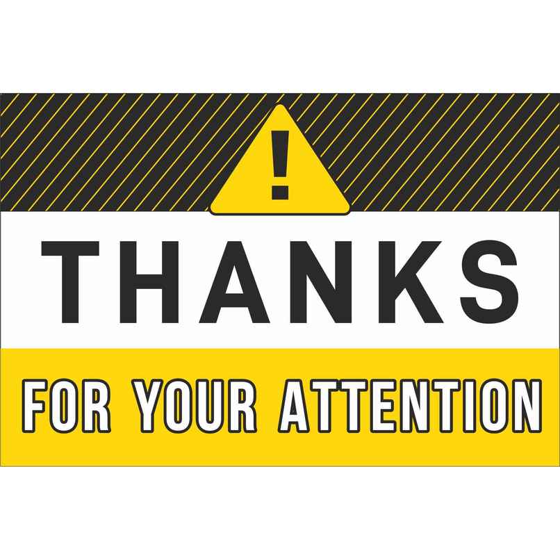 Samsidhi Auto Thanks for Your Attention Car Sticker