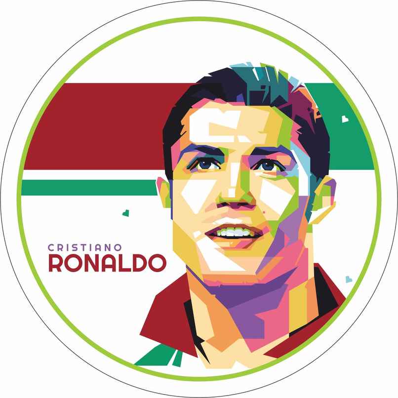 Samsidhi Auto Ronaldo Car Sticker
