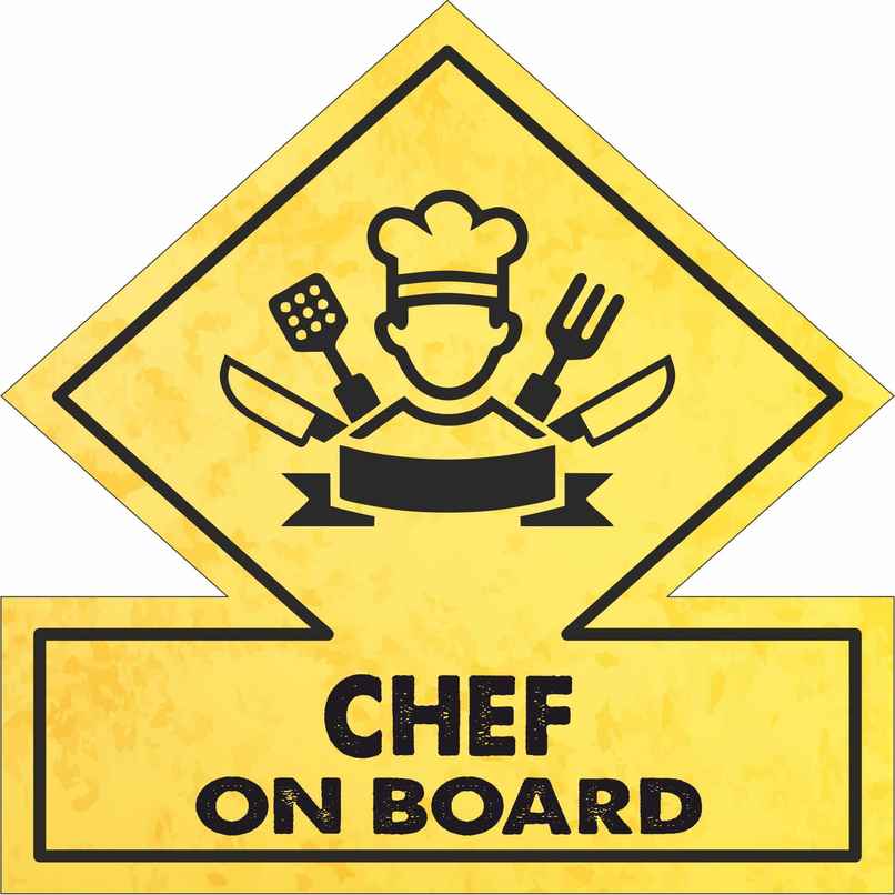 Samsidhi Auto Chef on Board Car Stickers Samsidhi Auto Chef on Board Car Stickers