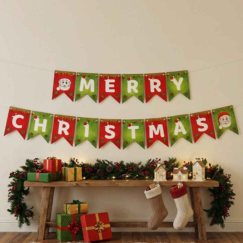 Merry Christmas Santa Banner | Christmas Decoration | Party Needs | Propcon