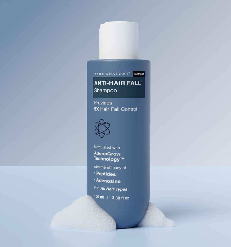 Bare Anatomy Anti Hair Fall Shampoo | 5x Hair Fall Control and Growth with Biotin, Adenosine