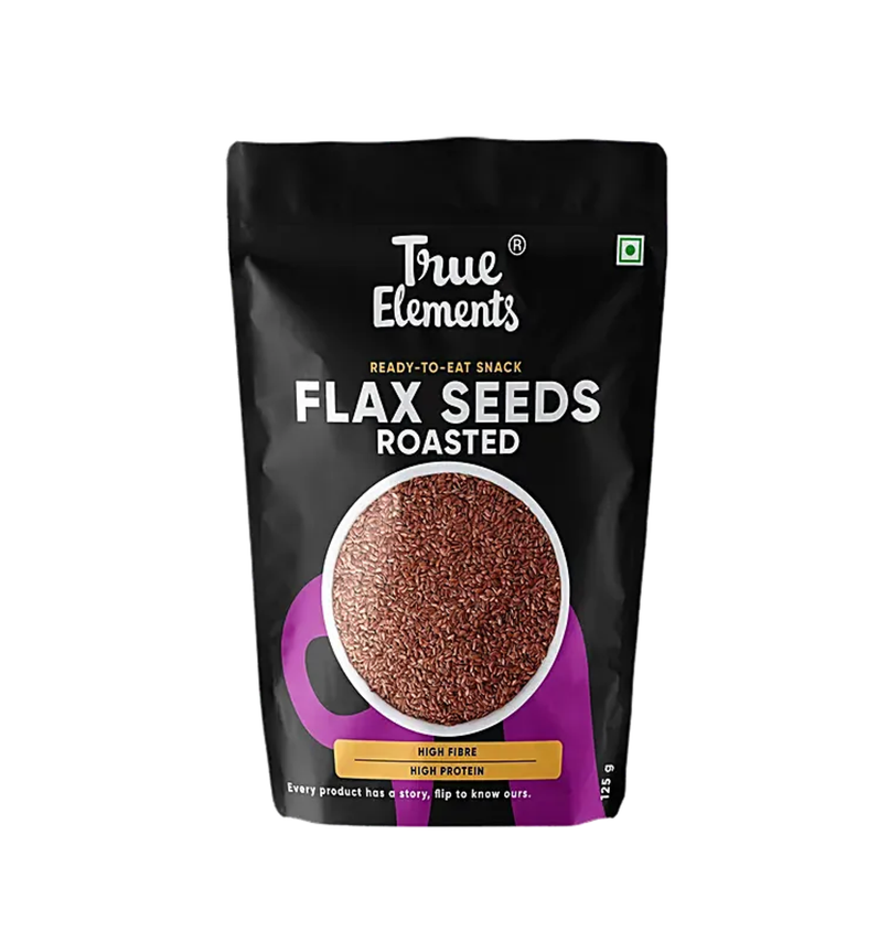 True Elements Flax Seeds Roasted