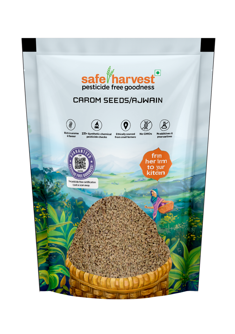 Safe Harvest Pesticide - Free Carom Seeds (Ajwain) Safe Harvest Pesticide - Free Carom Seeds (Ajwain)