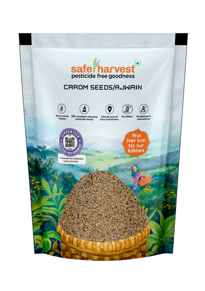 Safe Harvest Pesticide - Free Carom Seeds (Ajwain) Safe Harvest Pesticide - Free Carom Seeds (Ajwain)