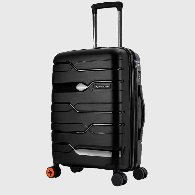 Nasher Miles Paris Check-In Hard-Sided Polypropylene Luggage 24 Inch-65 cm Trolley Bag - Black Nasher Miles Paris Check-In Hard-Sided Polypropylene Luggage 24 Inch-65 cm Trolley Bag - Black